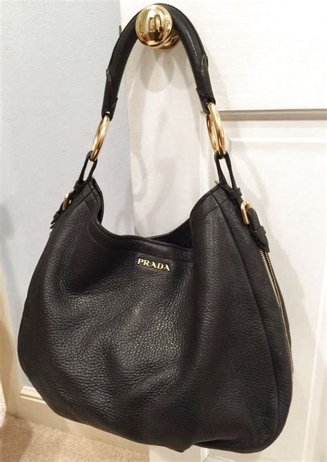 prada black pebbled leather shoulder bag|prada adjustable shoulder handbags.